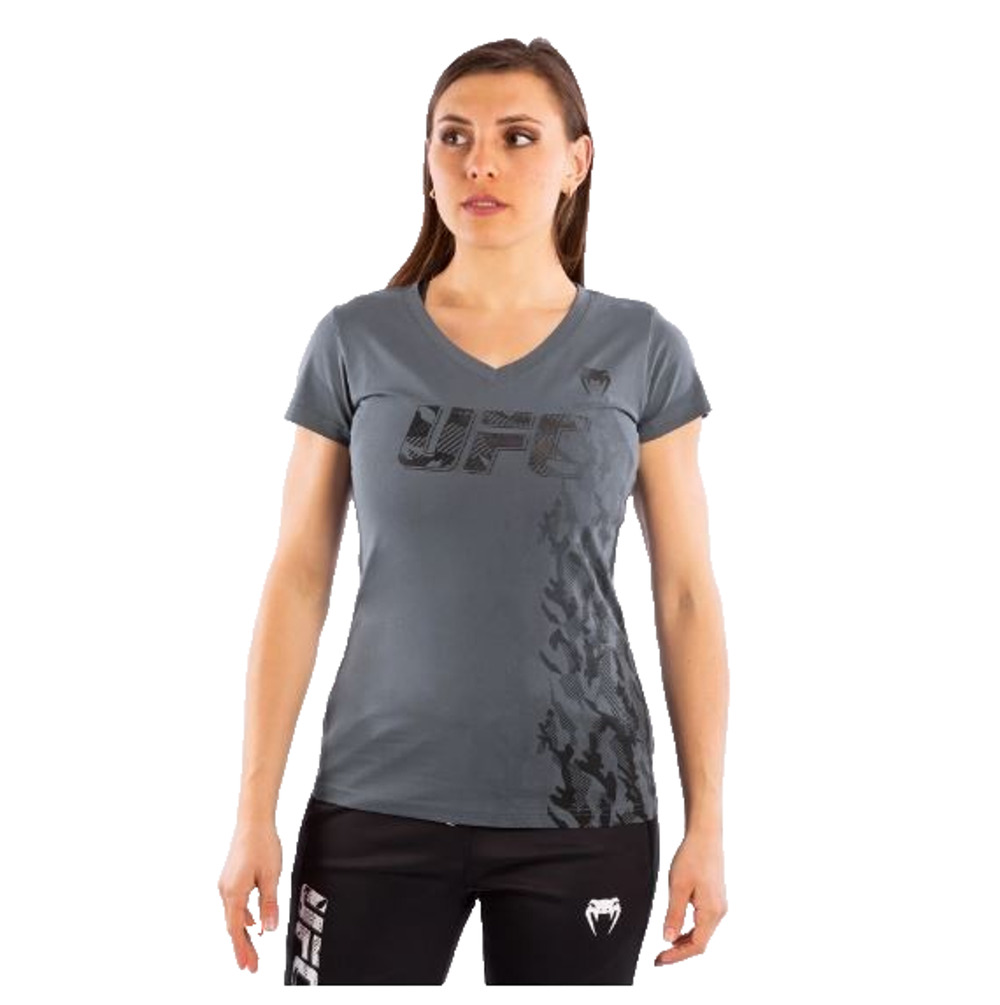 UFC Venum Fight Week Womens Short Sleeve Lightweight T-Shirt Grey Size Medium